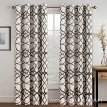 Textiles Blackout Printing Polyester Drapes Grommet Curtain